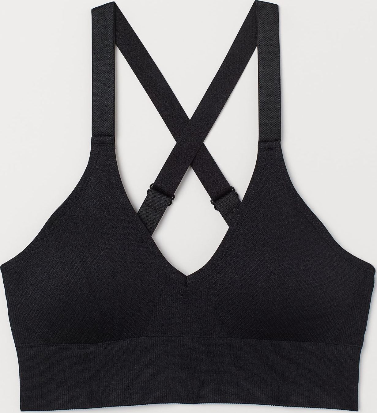 

Спортивный топ H& 212-7573031  Черный, Спортивный топ H&M 212-7573031 M Черный