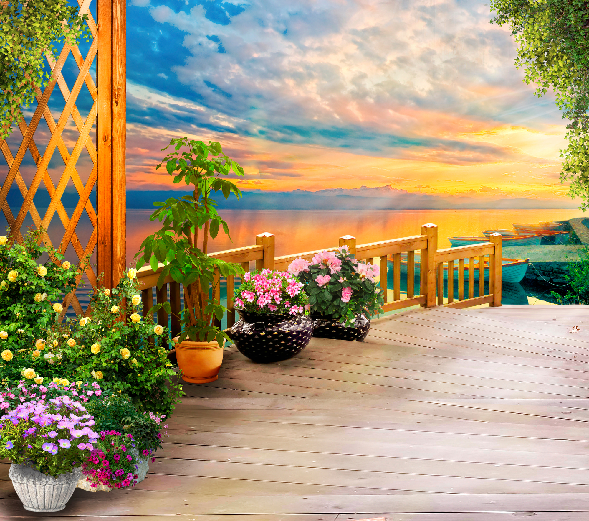 

Фотообои Природа 'Выход к озеру' (4495) , Живопись