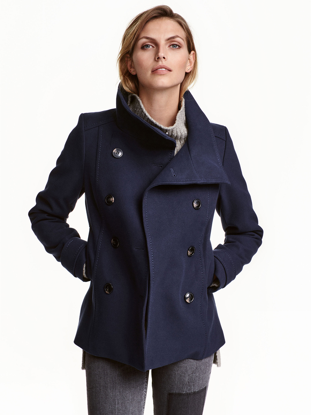

Пальто H&M 0390162_синий_02 38 Синее