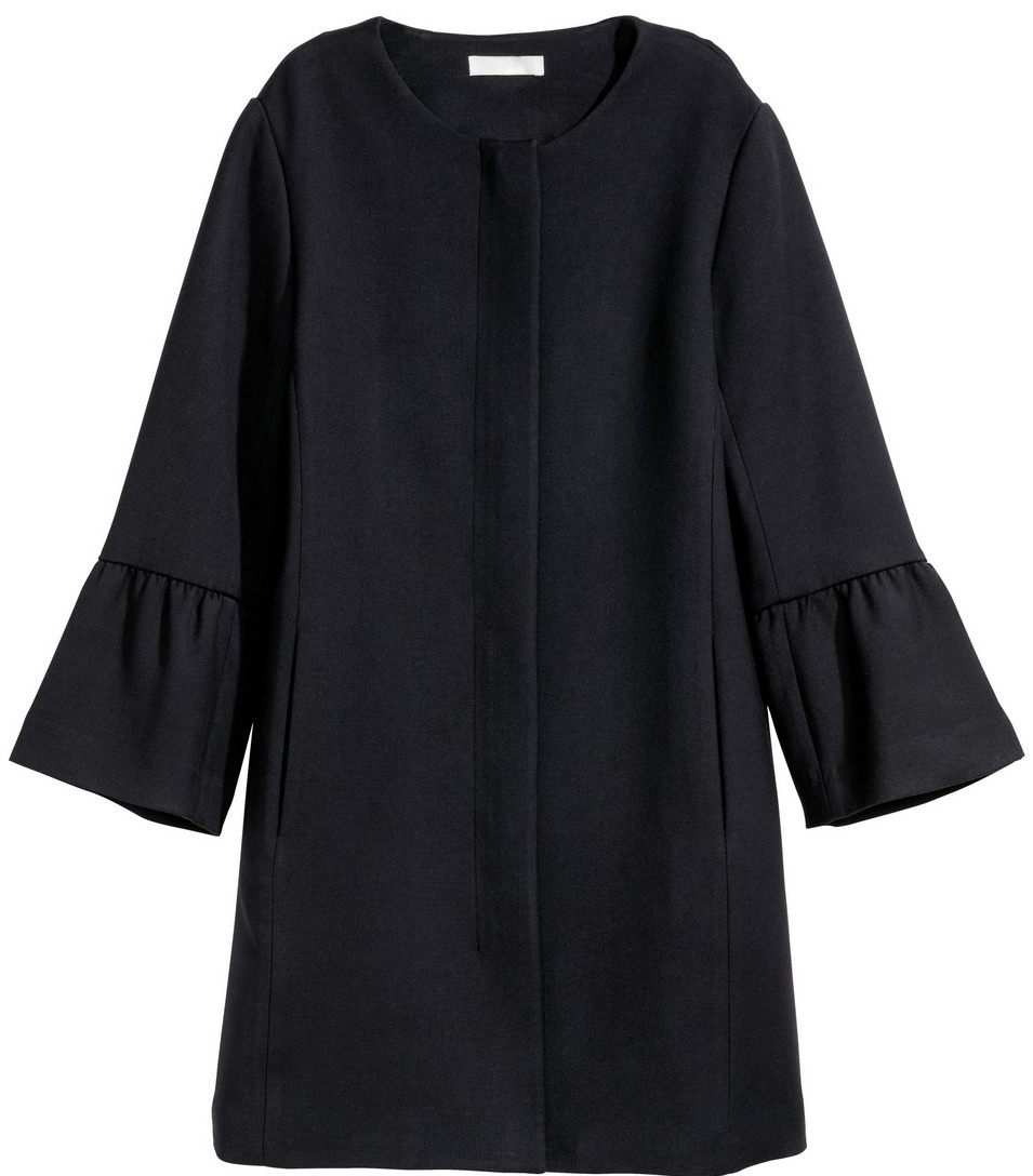 

Пальто H&M 503076 36 Темно-синее