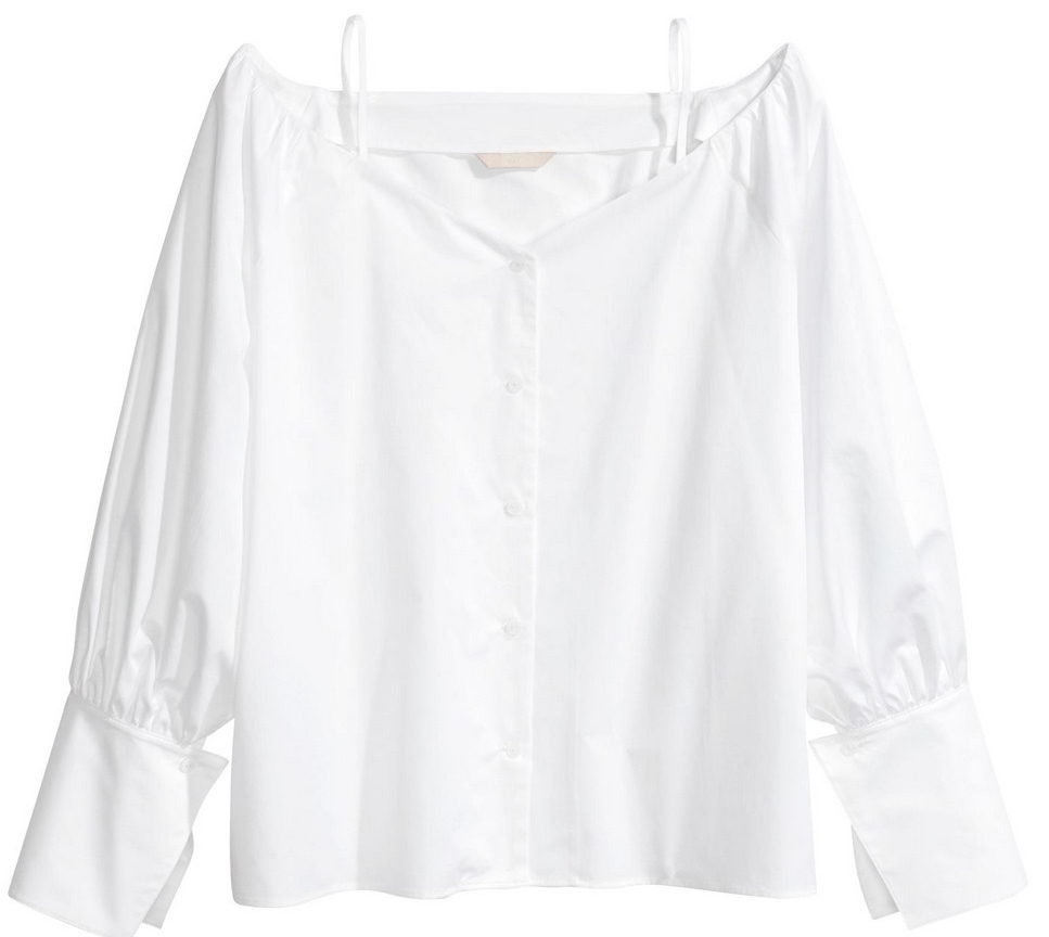 

Блузка H&M 491086  Белая, Блузка H&M 491086 42 Белая
