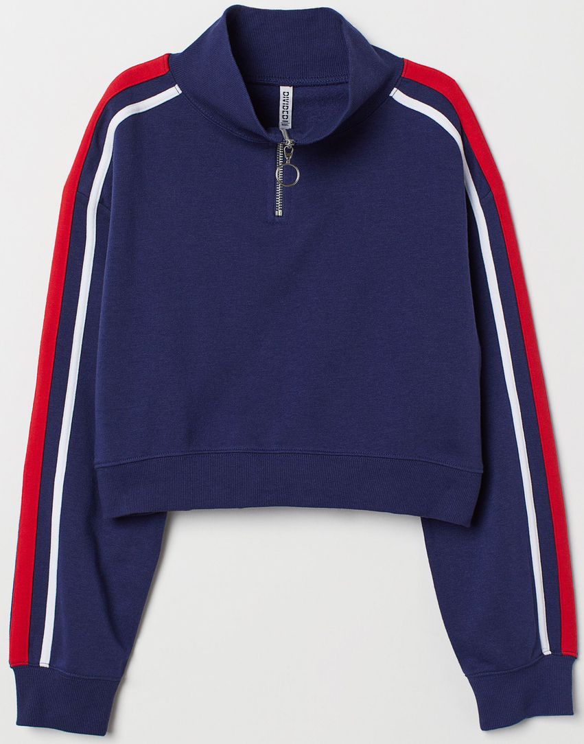 

Толстовка H&M 0674492_.красн.бел.пол XS Синяя
