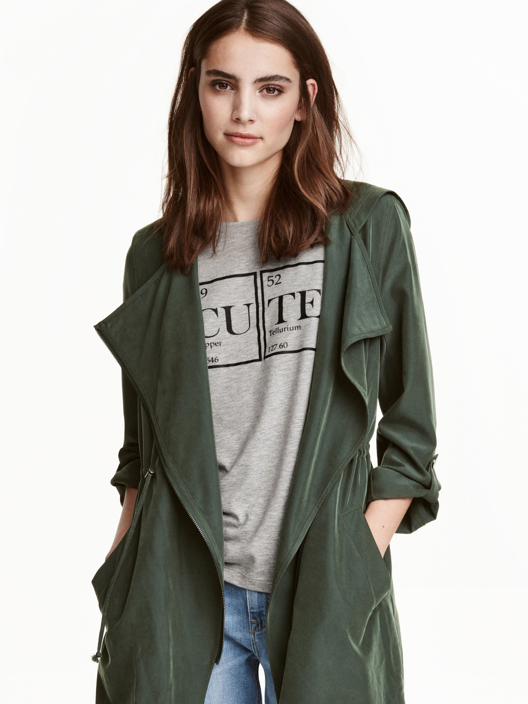 

Ветровка H&M 0354551_т.зелен 36 Темно-зеленая