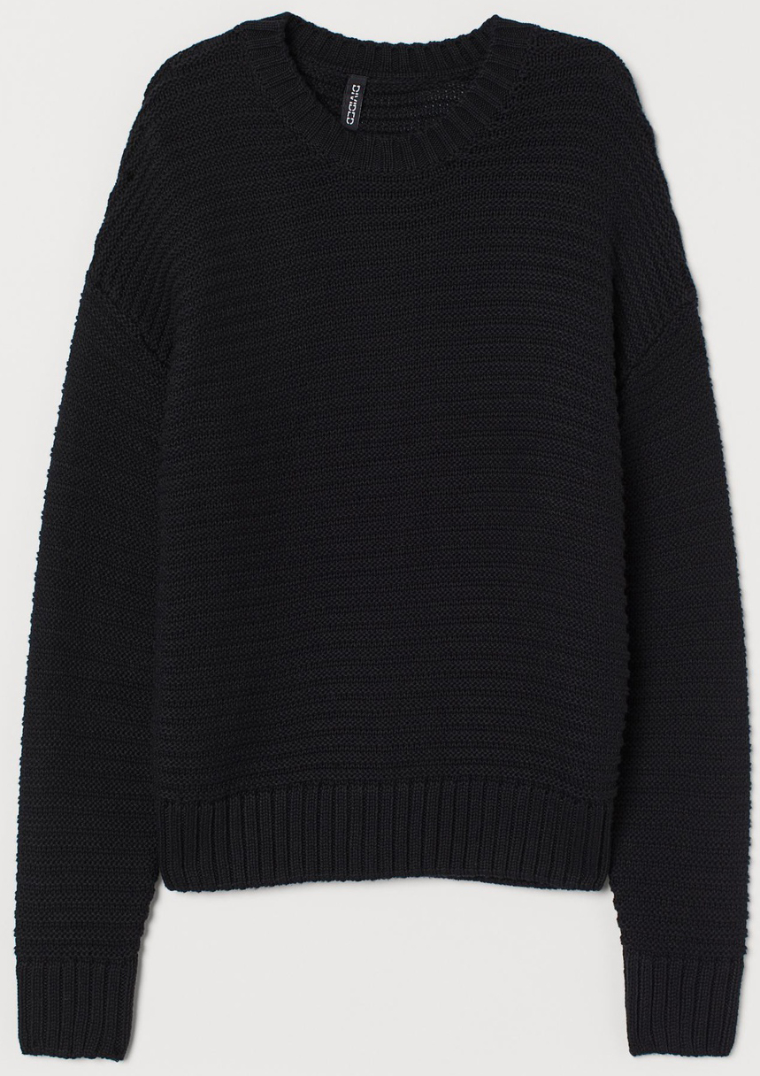 

Джемпер H&M 0516903_узор M Черный