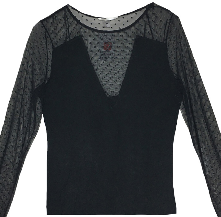 

Блузка H&M 0422486_горошек M Черная