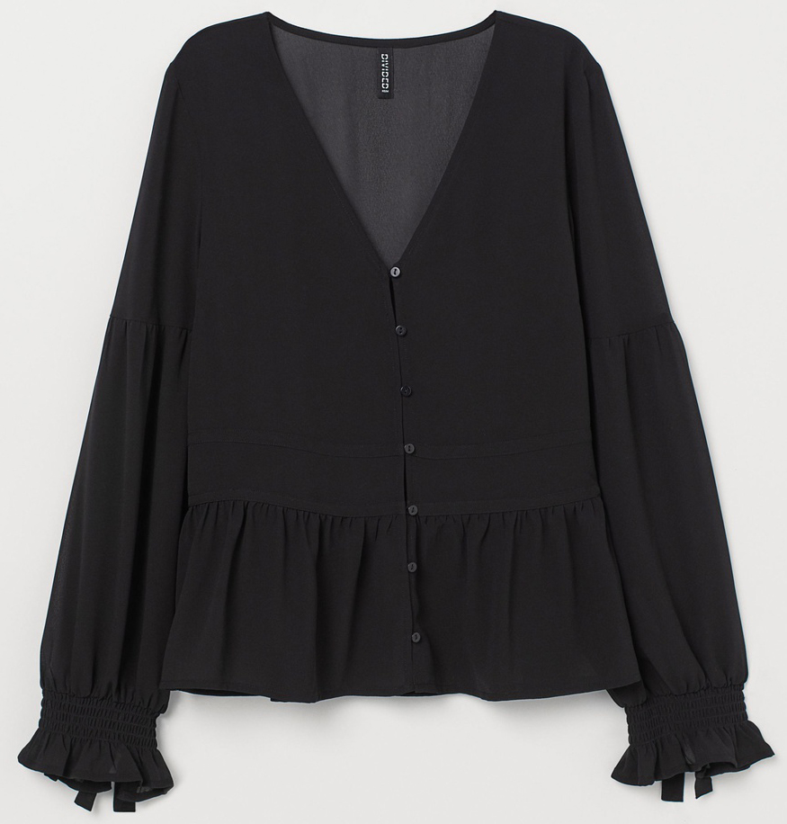 

Блузка H&M 730402 32 Черная
