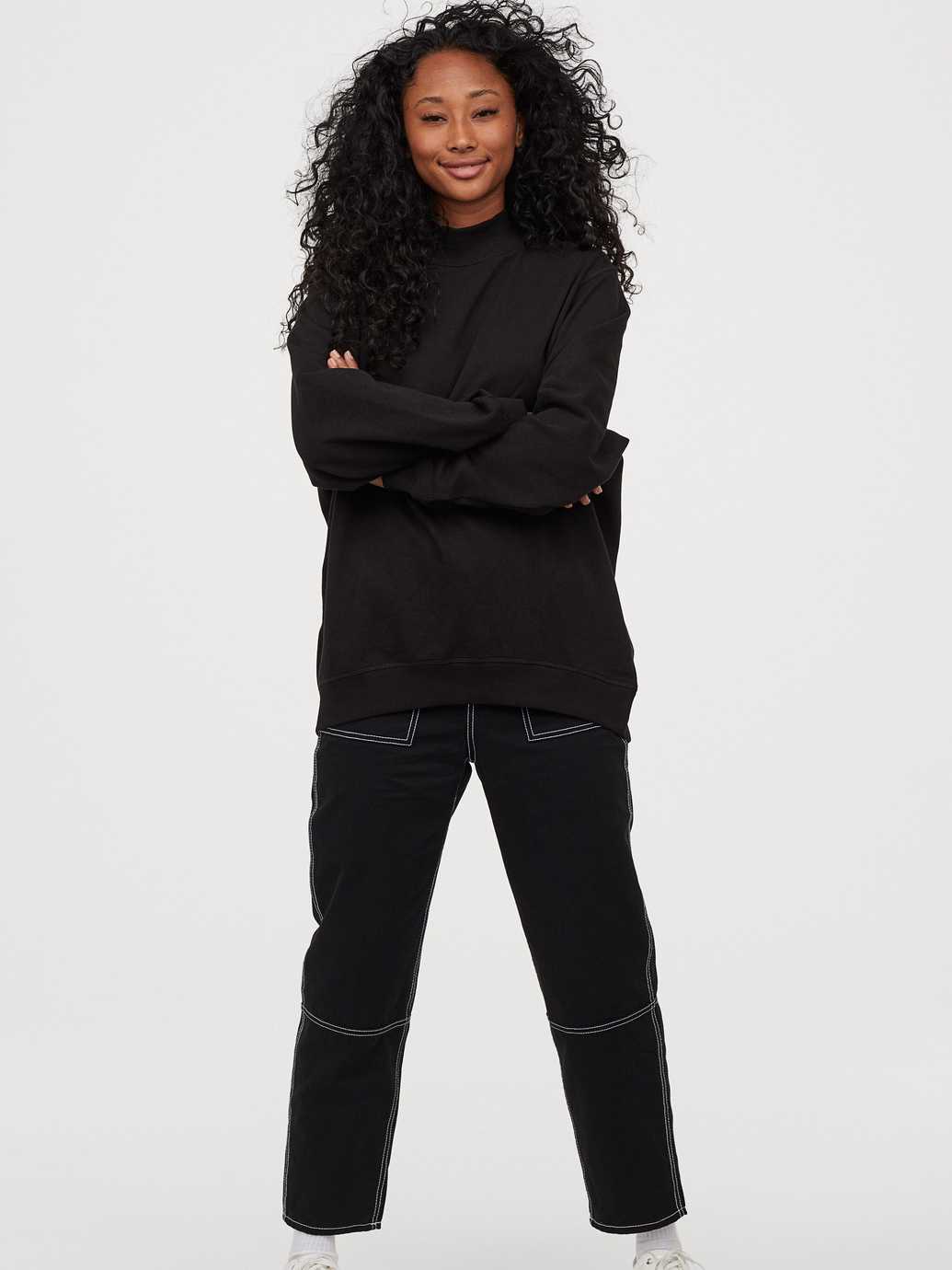 

Свитшот H&M 0817392_черн XS Черный
