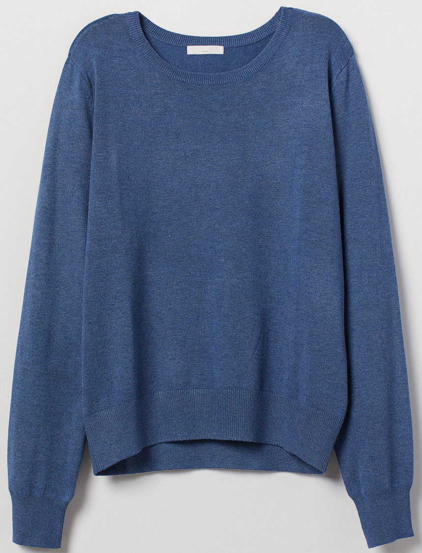 

Джемпер H&M 0591334_однотон L Синий