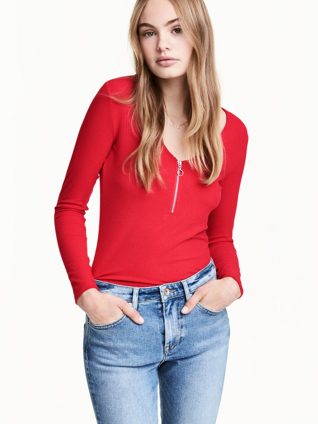 

Пуловер H&M 0429672_крас M Красный