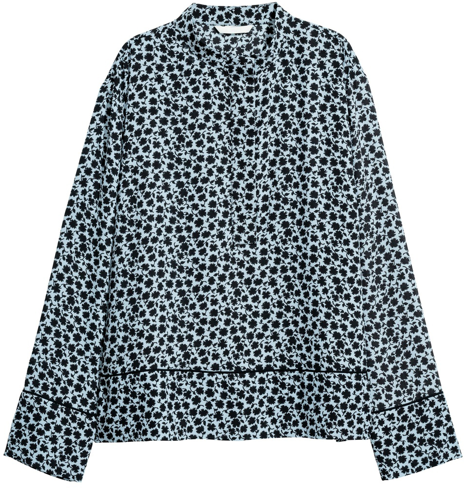 

Рубашка H&M 0616835_черн.цв 42 Голубая (KZ2000000915173_LD2000000915173)