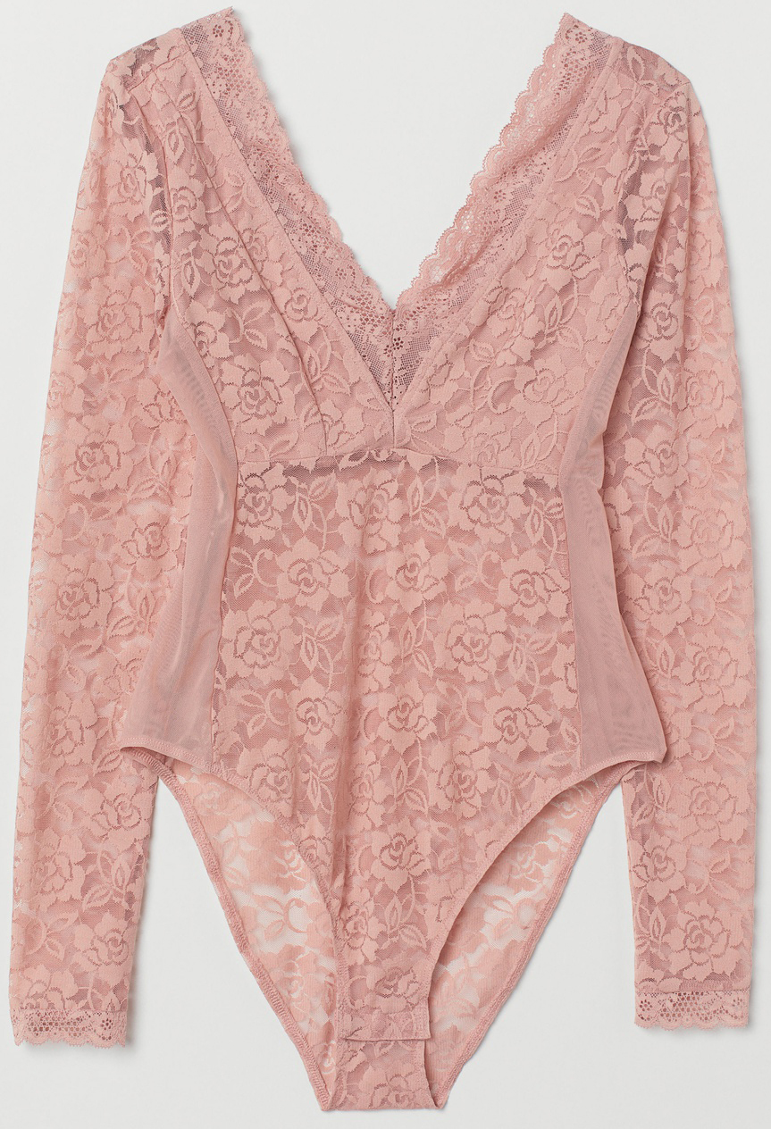 

Боди-блузка H&M 0700986_св_роз XXS Светло-розовая