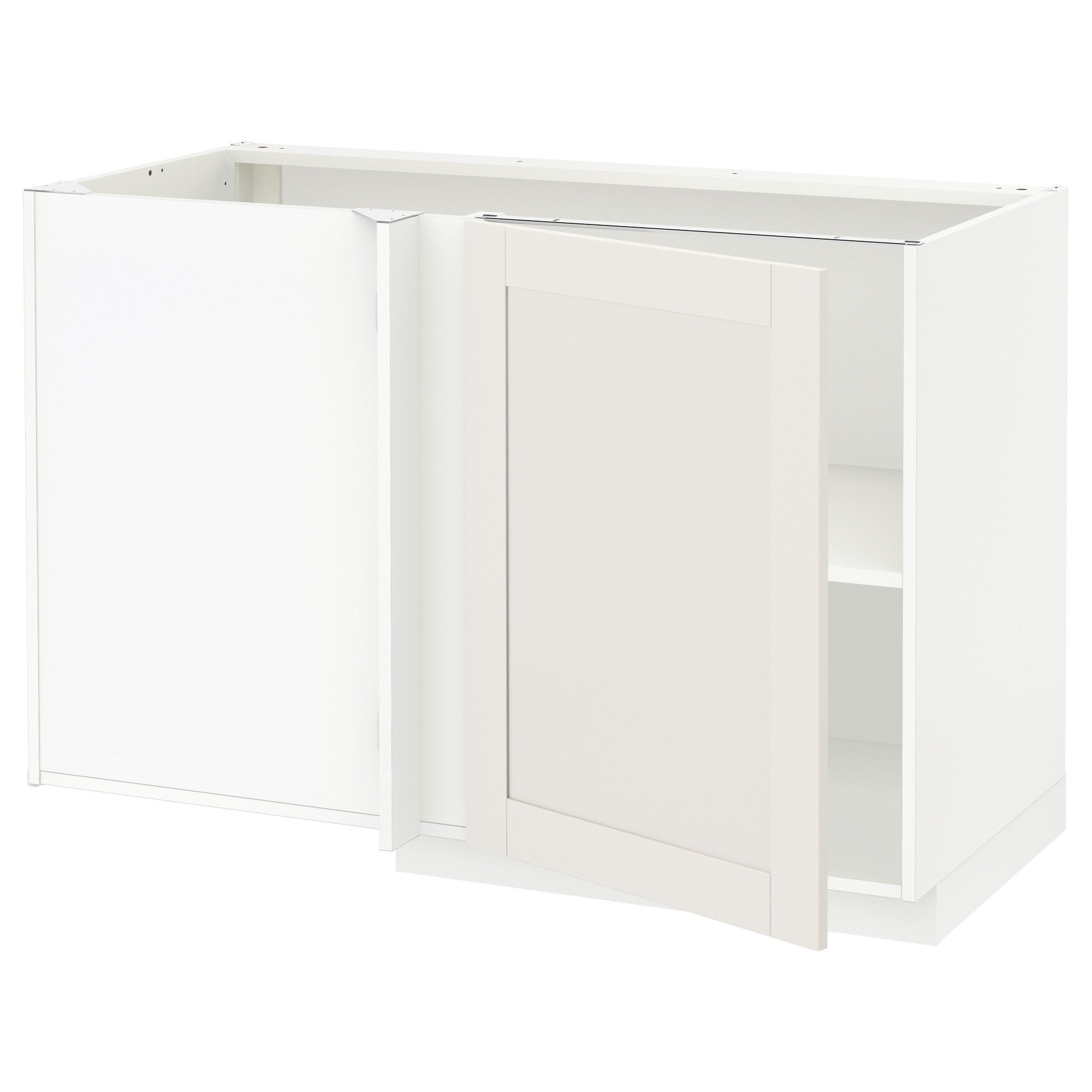 

Угловой напольный шкаф с полкой IKEA МЕТОД белый 893.583.12