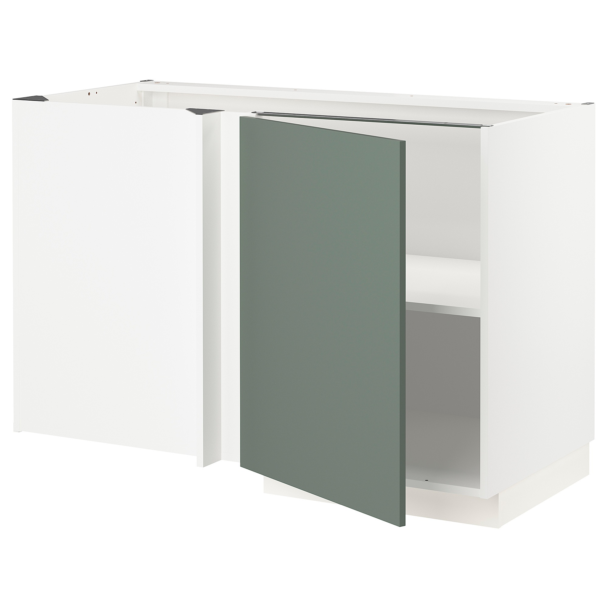 

Угловой напольный шкаф с полкой IKEA МЕТОД белый 493.666.01