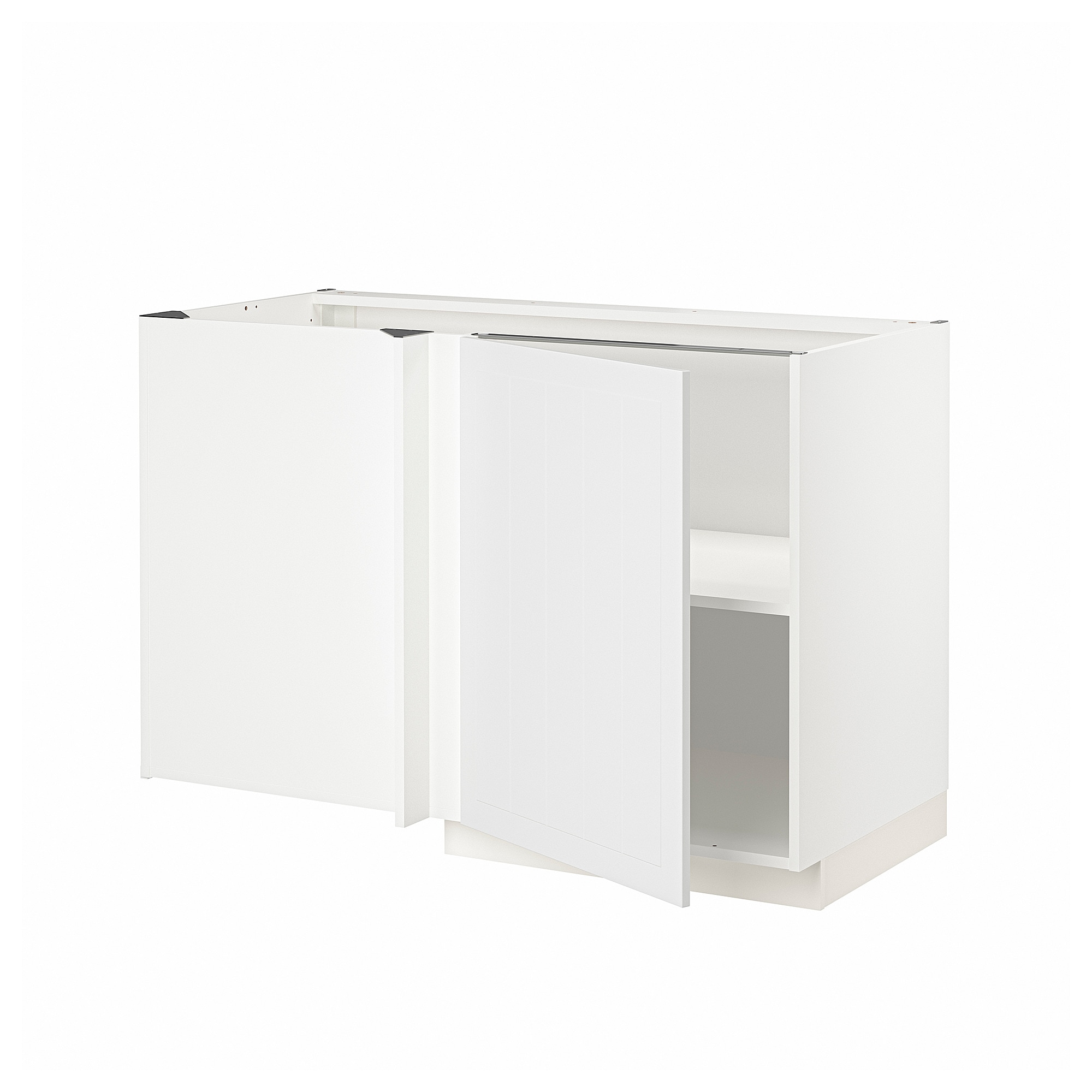 

Угловой напольный шкаф с полкой IKEA МЕТОД белый 394.091.92