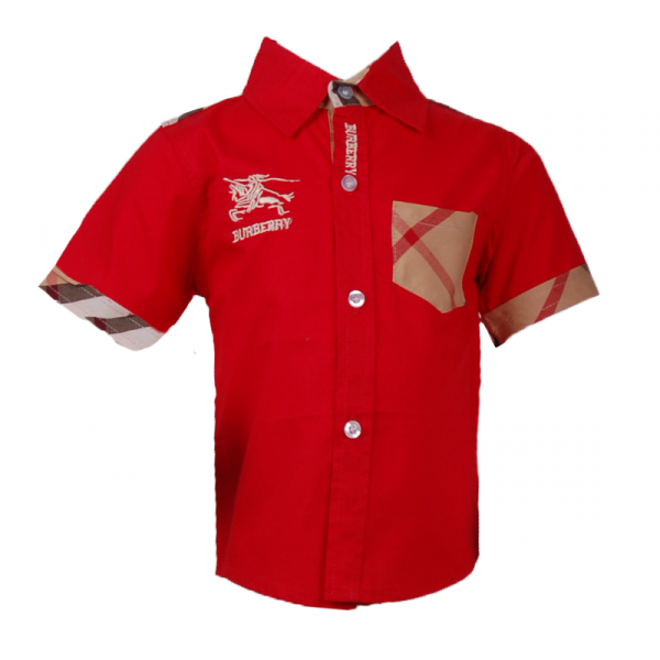 

Рубашка с карманом в клетку 3 года (98 см) B 30052-red красный цвет