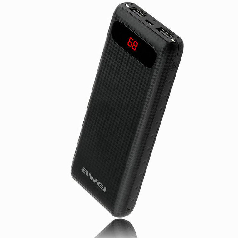 

Power Bank AWEI 20000 mAh P70K внешний аккумулятор с LCD-дисплеем SA