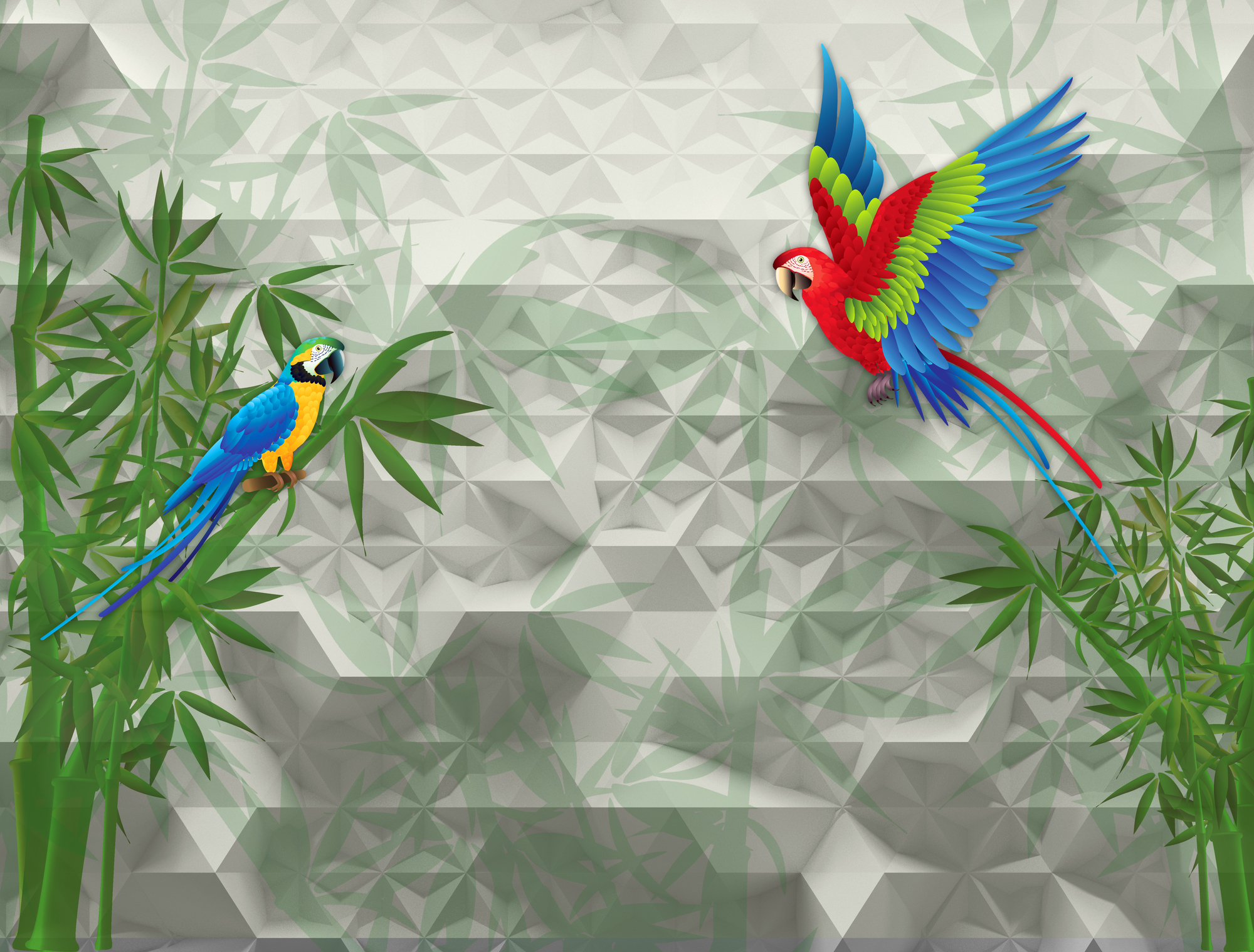 

Фотообои Животные 'Попугаи' (3747) , Гладь