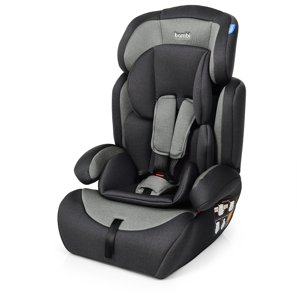 

Автокресло детское от 1 до 12 лет M 3546 Silver Gray