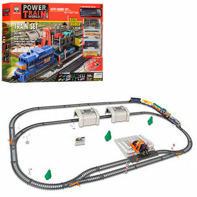 

Детская железная дорога BSQ "Power Train World" 2084 длина пути 549 см, с погрузочной станцией