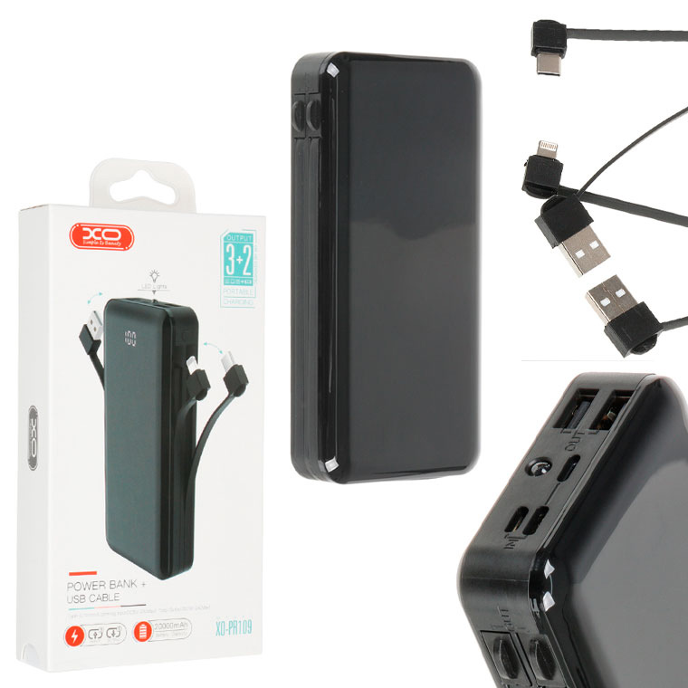 

Power Bank XO PR109 20000 mAh черный