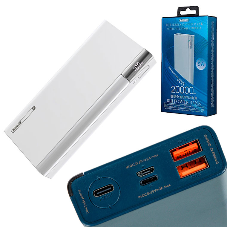 

Power Bank Remax Riji RPP-108 20000 mAh белый