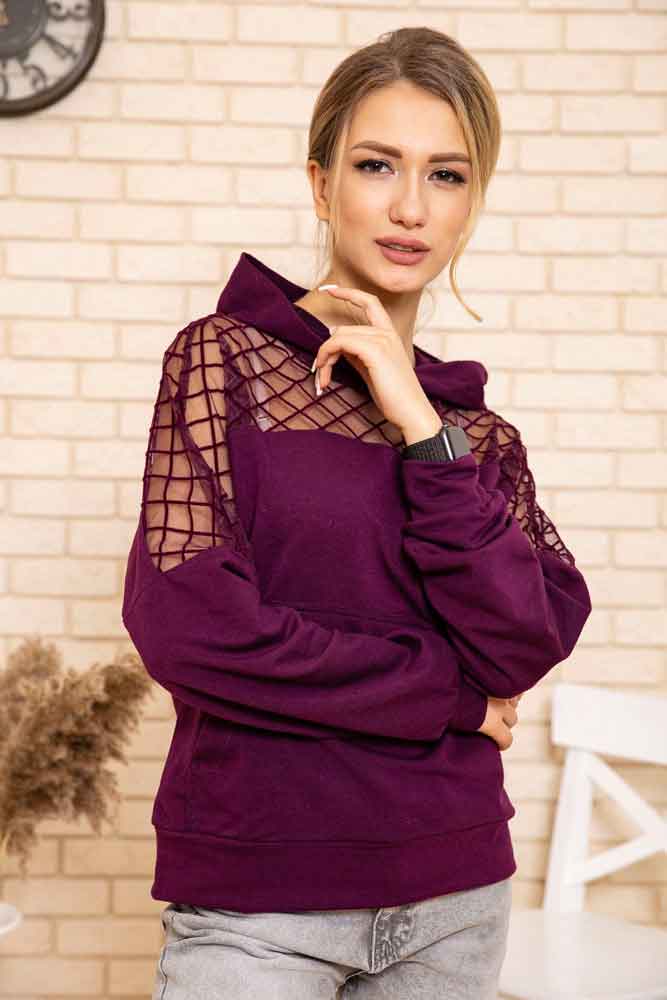 

Худи женский 102R170 цвет Сливовый 42-44