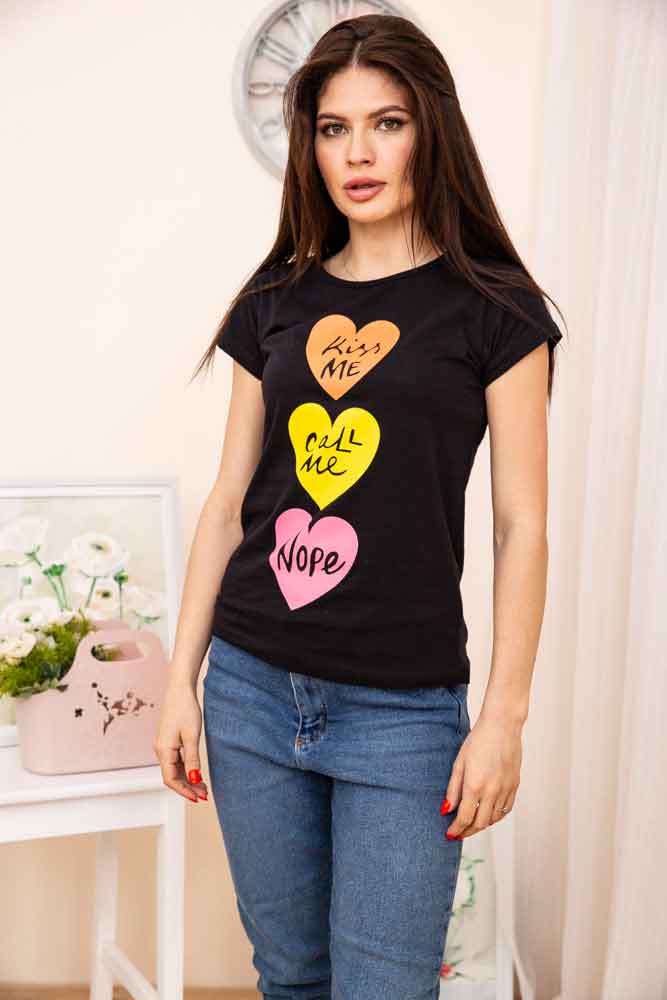 

Футболка женская 119R5489 цвет Черный M