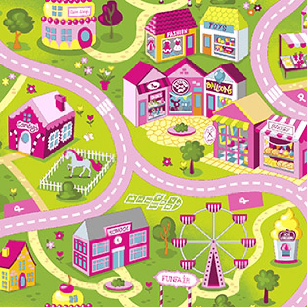 

Ковер Associated weavers SWEET TOWN SWEET TOWN 26 3x3 розовый