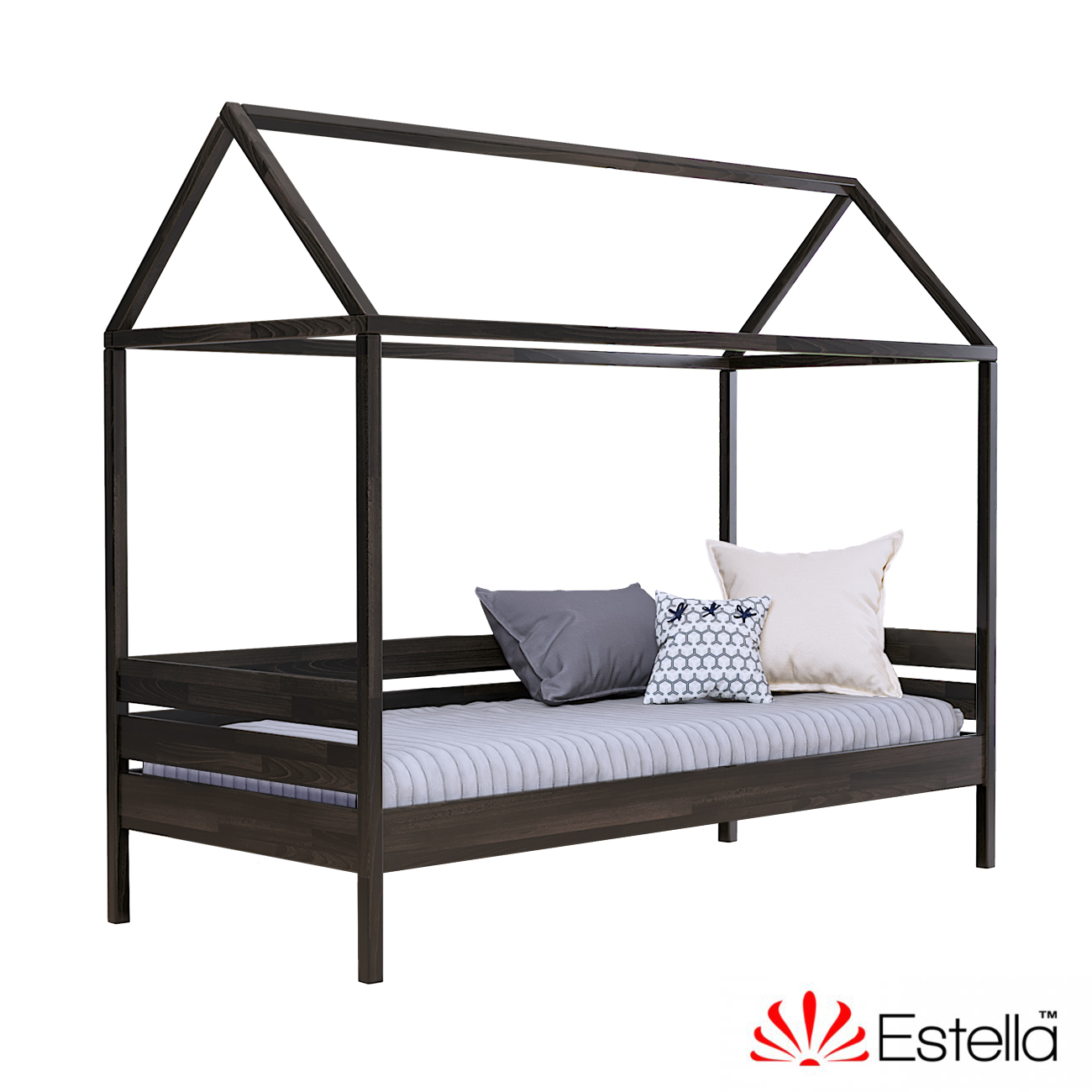 

Кровать детская Амми без ящиков Estella 90х190 106 - венге Щит Л4