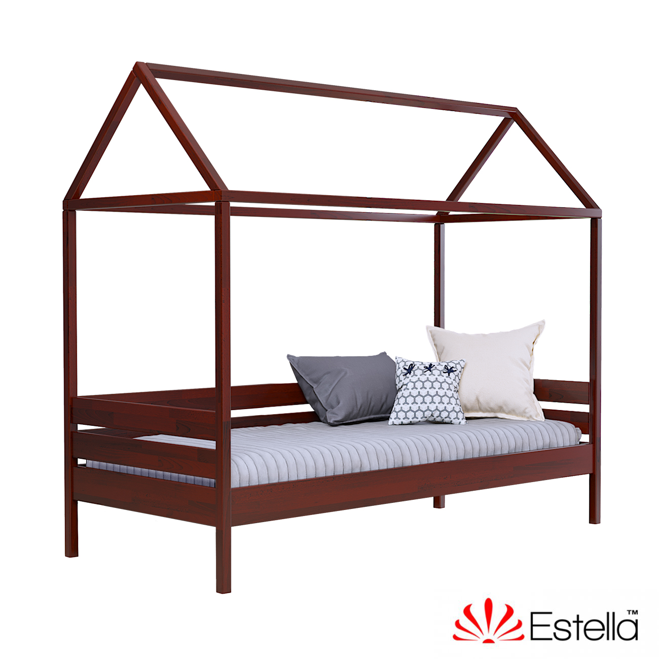 

Кровать детская Амми без ящиков Estella 90х190 104 - красное дерево Щит Л25