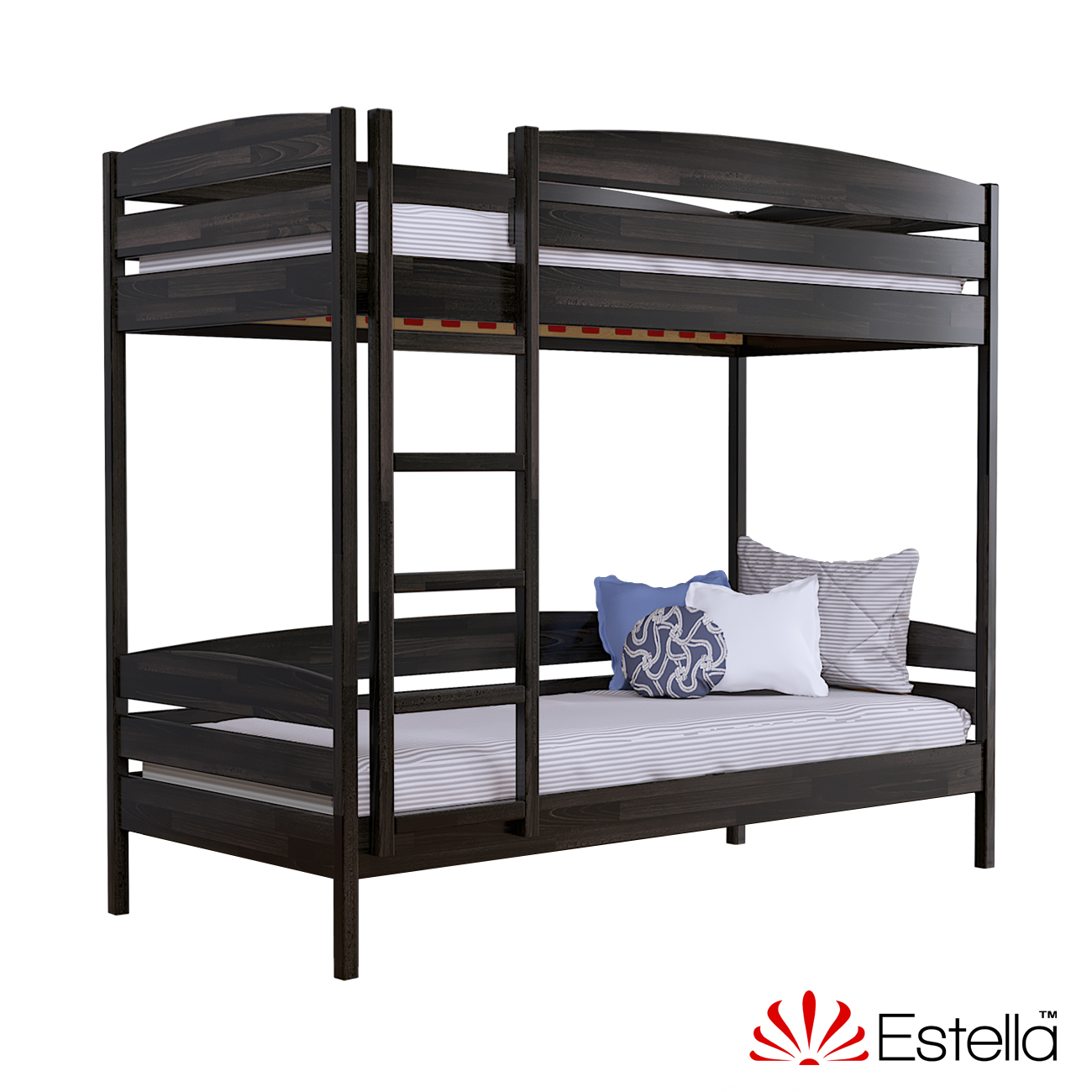

Двухъярусная кровать Дуэт Плюс без ящиков Estella 90х200 106 - венге Щит 2Л4