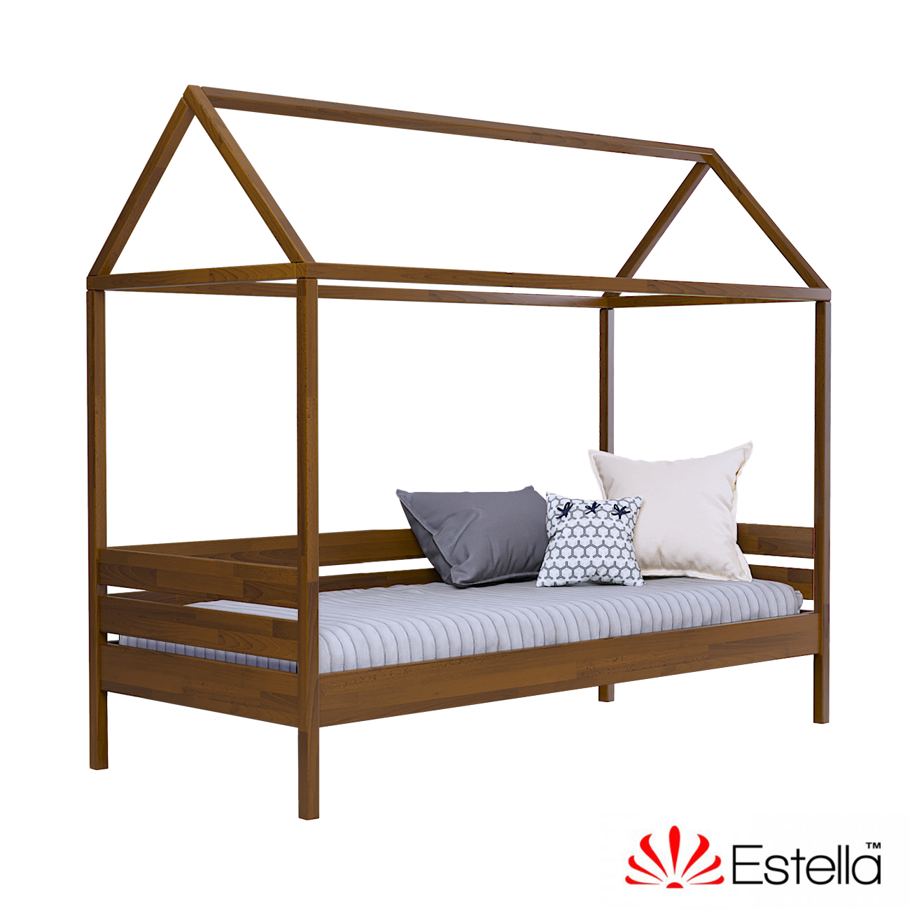 

Кровать детская Амми без ящиков Estella 90х190 103 - светлый орех Щит Л25