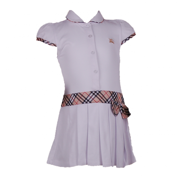 

Платье с классическим кантом и бантом 5 лет (110 см) B 50007-white белый цвет