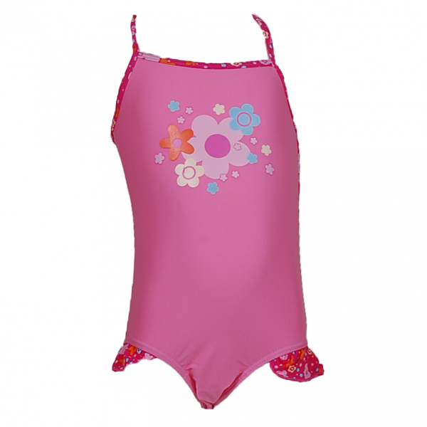 

Купальник с цветочными оборками 4 года (104 см) S 10066-pink светло розовый цвет