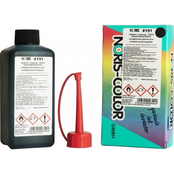 

Штемпельная краска на спиртовой основе Noris-Color 191 250 мл черная