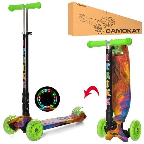 

Самокат детский трехколесный iTrike MAXI JR 3-003-1-WP2 свет