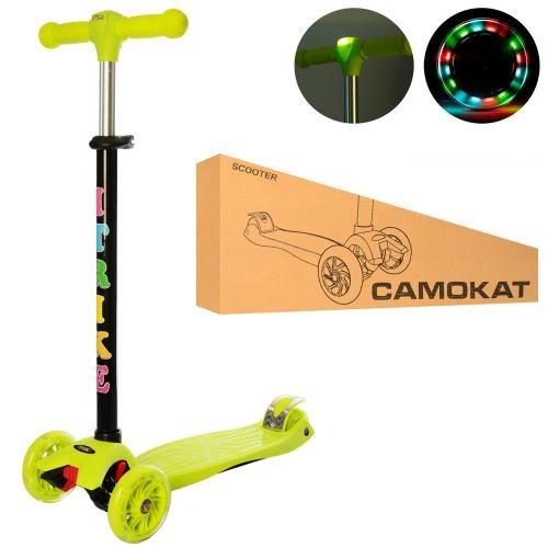 

Самокат детский трехколесный iTrike MAXI JR 3-003-GR-L свет
