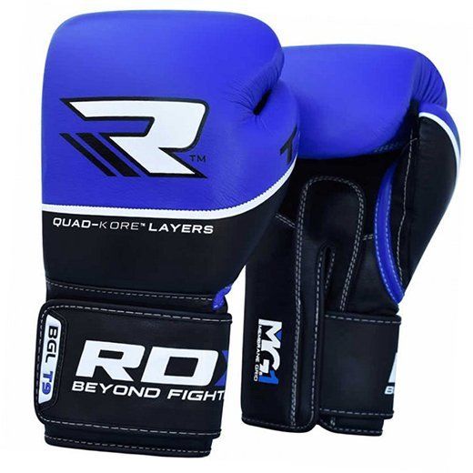 

Боксерские перчатки RDX Quad Kore RDX Inc 12oz Черно-синий (37260019)