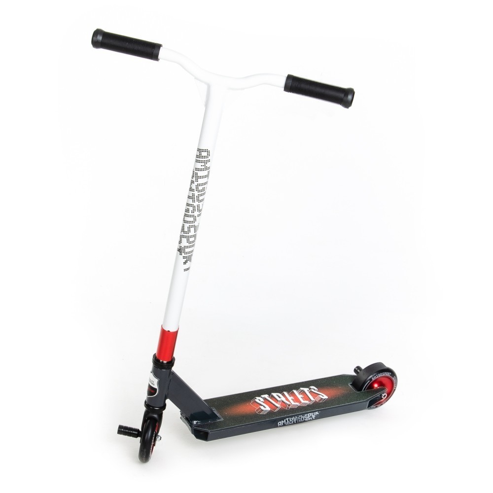 

Самокат трюковый Amigo Sport Street Pro красный + пеги