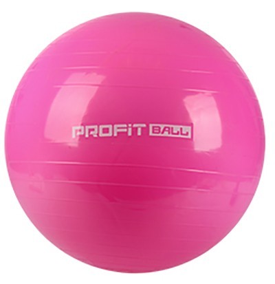

Гимнастический мяч для фитнеса 65 см Profitball, розовый