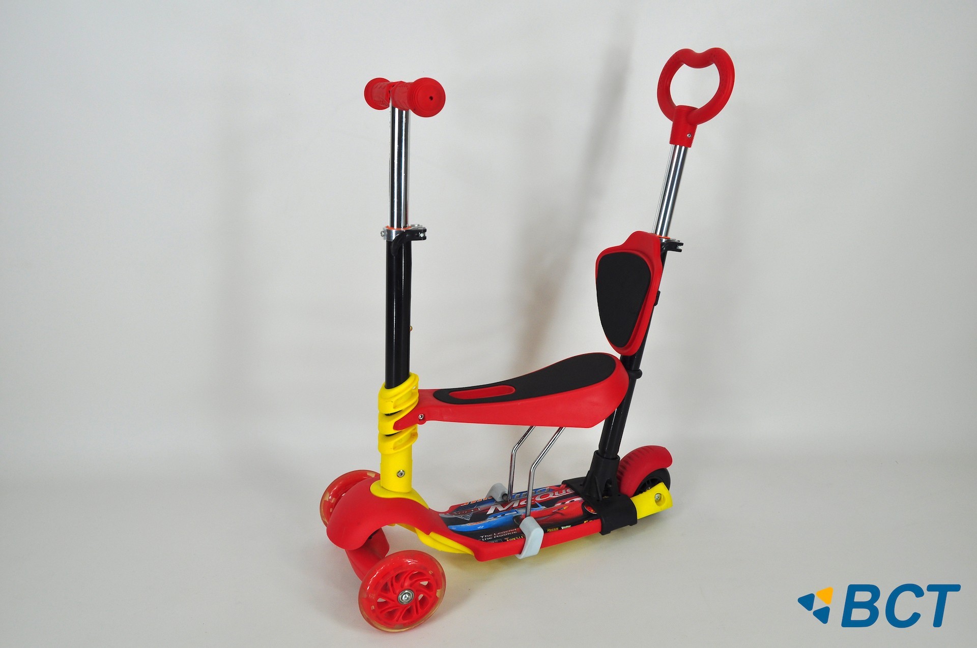 

Самокат беговел QD Scooter PH5 3 в 1 красный