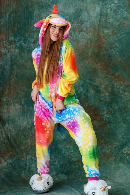 

Кигуруми My Kigu Единорог Цветные звезды S