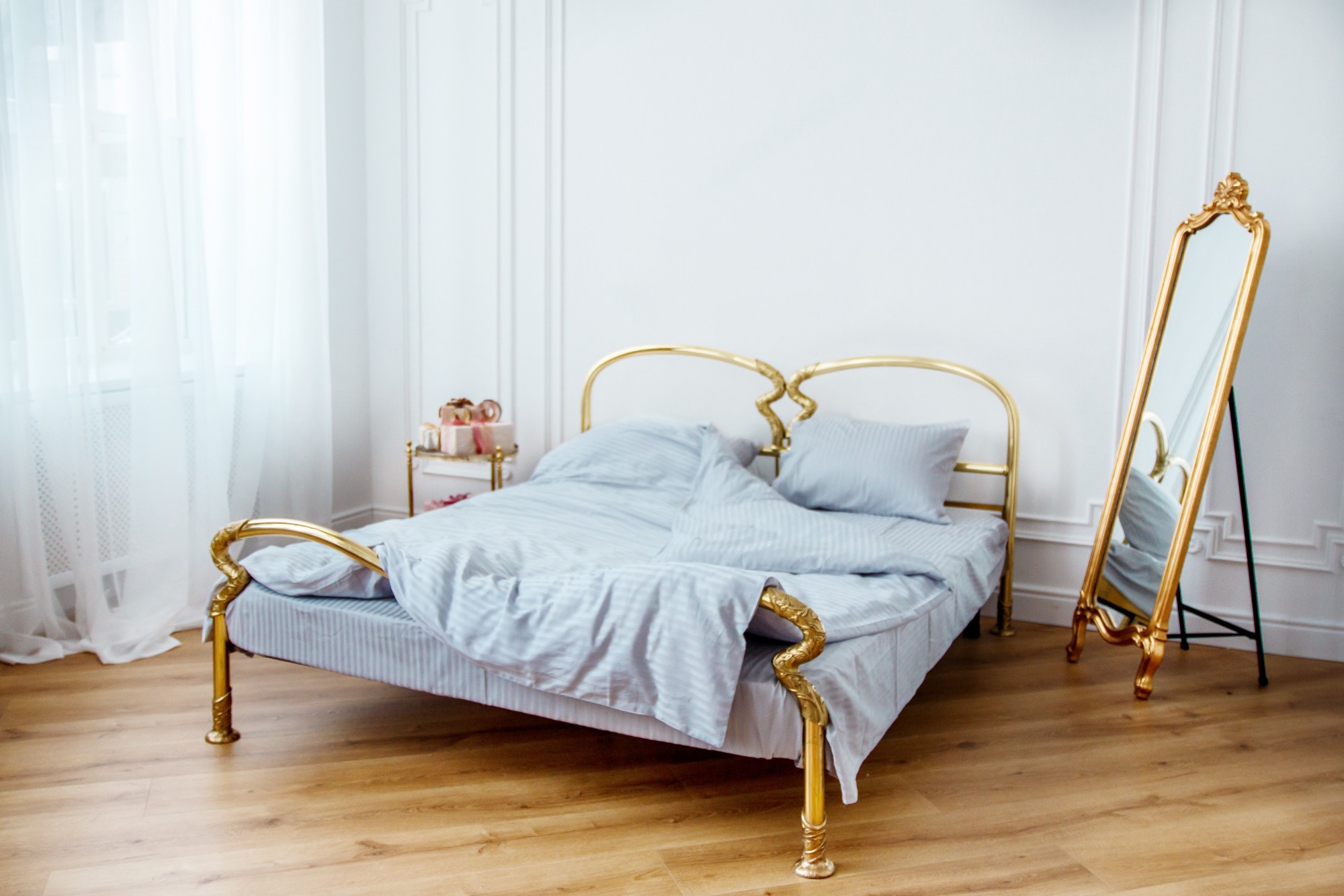 

Постельное бельё Textile Hygge сатин страйп 150х220 серый 173312001