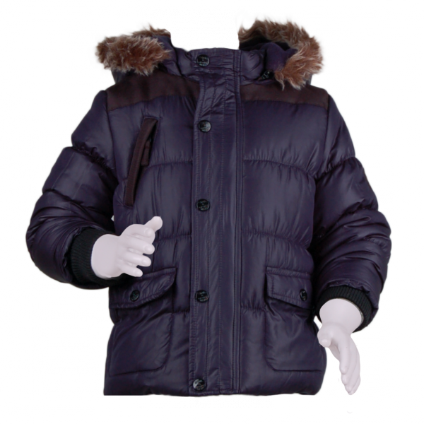 

Куртка зимняя с заплатками 5 лет (110 см) O 10219-dark blue темно синий цвет