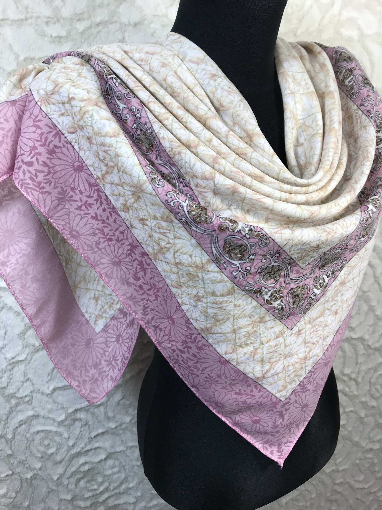 

Платок Cotton scarf 85х85 см женский котоновый большого размера