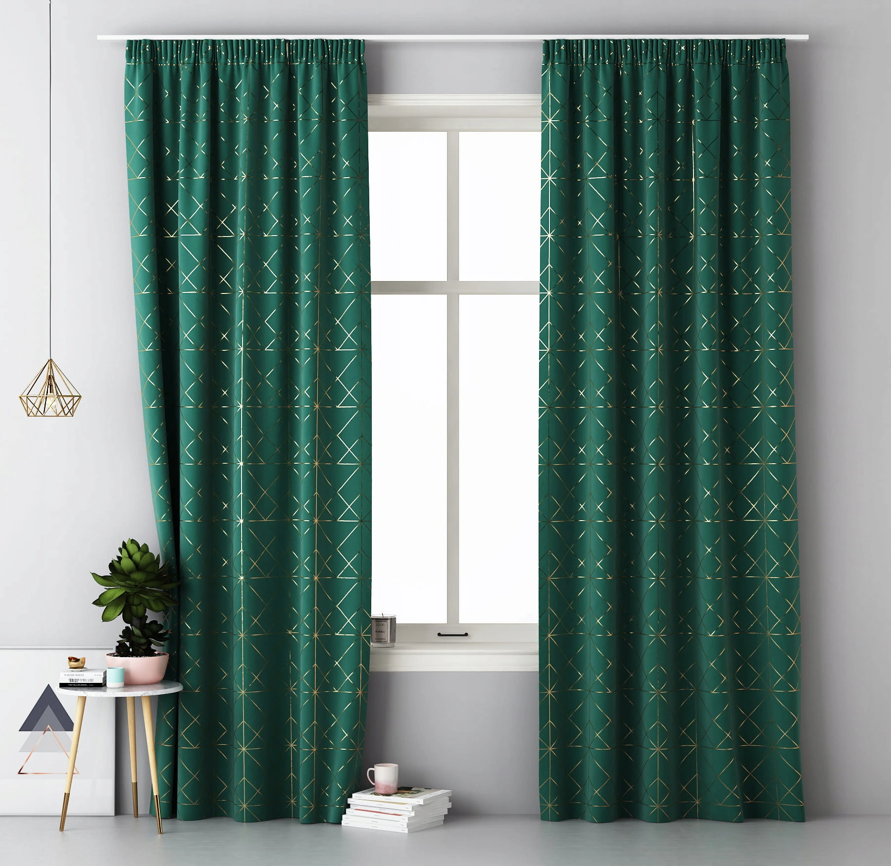 

Дизайнерская портьера Glammy Room99 140 х 250 см (Z/T/Glammy) Dark Green