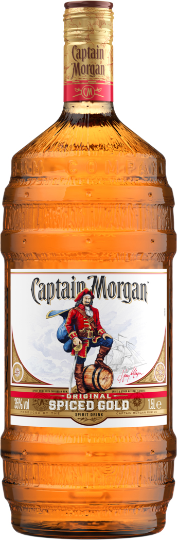 Акція на Ромовый напиток Captain Morgan Spiced Gold 1.5 л 35% (5000281035338) від Rozetka UA