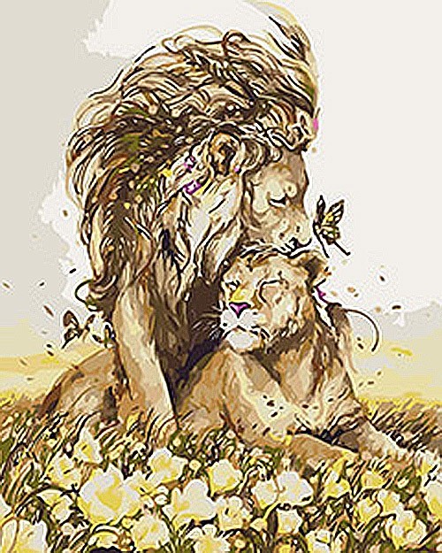 

Картина по номерам Идейка Животные птицы Романтическое чувство KHO4100