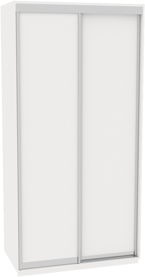 

Шкаф-купе ДОМ В136 Белый ДСП 130x60x240