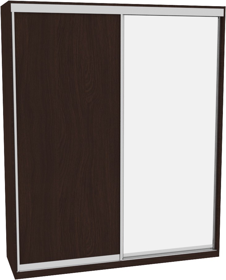 

Шкаф-купе ДОМ ВН206 Венге ДСП+Зеркало 200x60x240